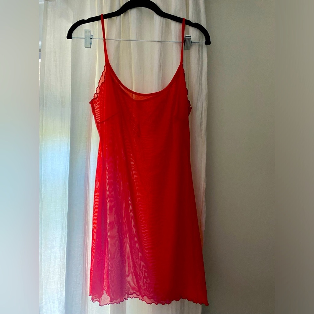 Laina Rauma Mesh Dress “Hot Lips” (XXL)